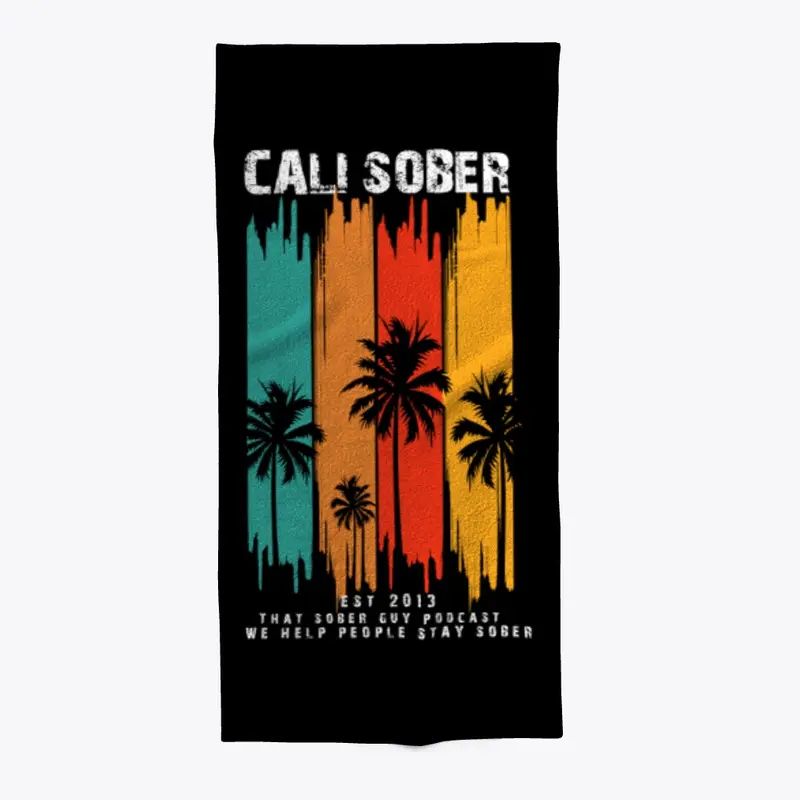 Cali Sober Beach Towel